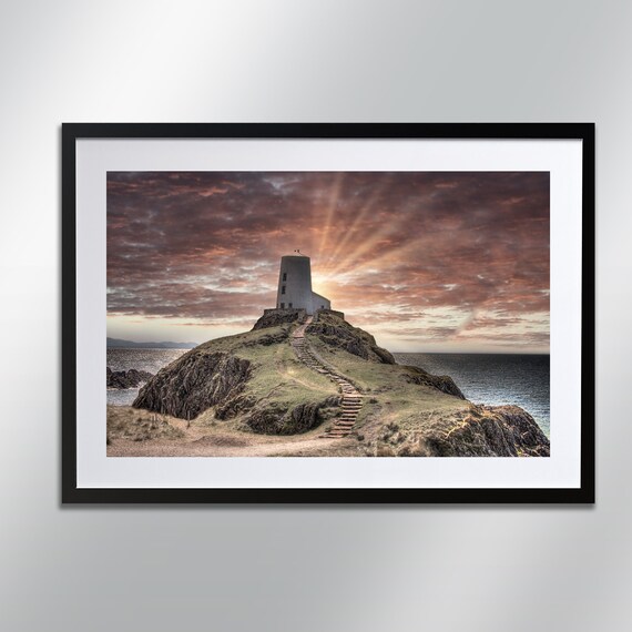 Tr Mawr Llanddwyn Island Lighthouse Anglesey Signed Print Seascape Wall Art Cityscape Photography