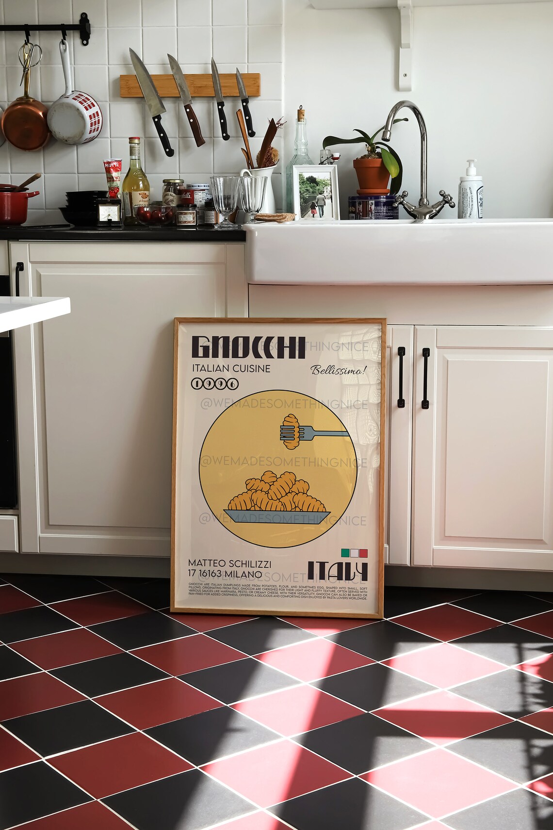 Gnocchi Retro Kitchen Art Print, Food Poster - Image 3