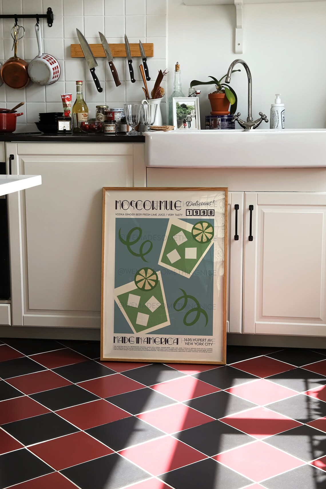 Moscow Mule Poster, Mid Century Modern Kitchen Decor - Image 3