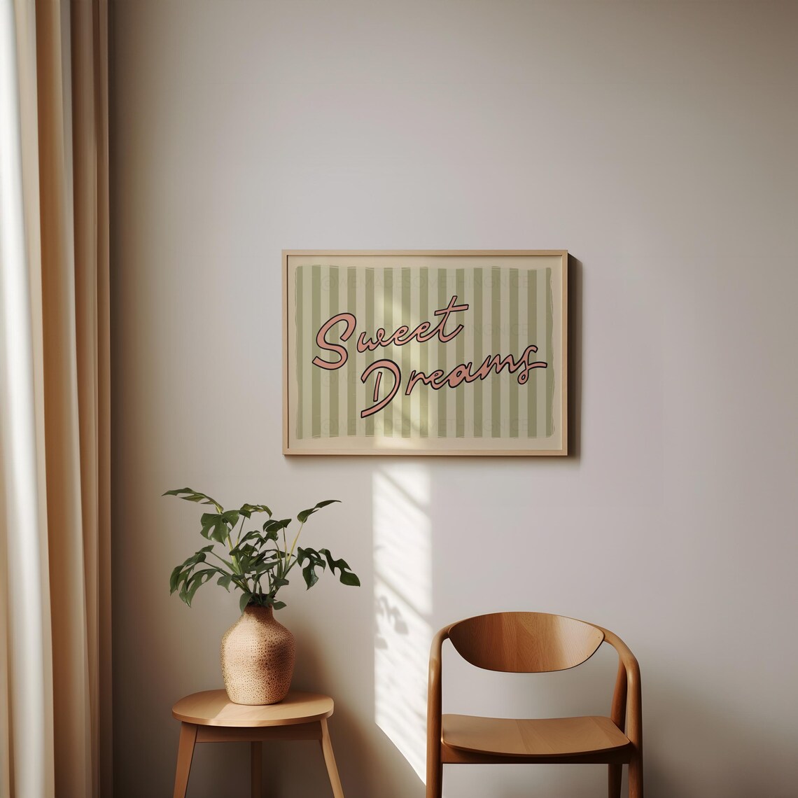 Sweet Dreams Retro Wall Art Print, Coquette Decor - Image 2