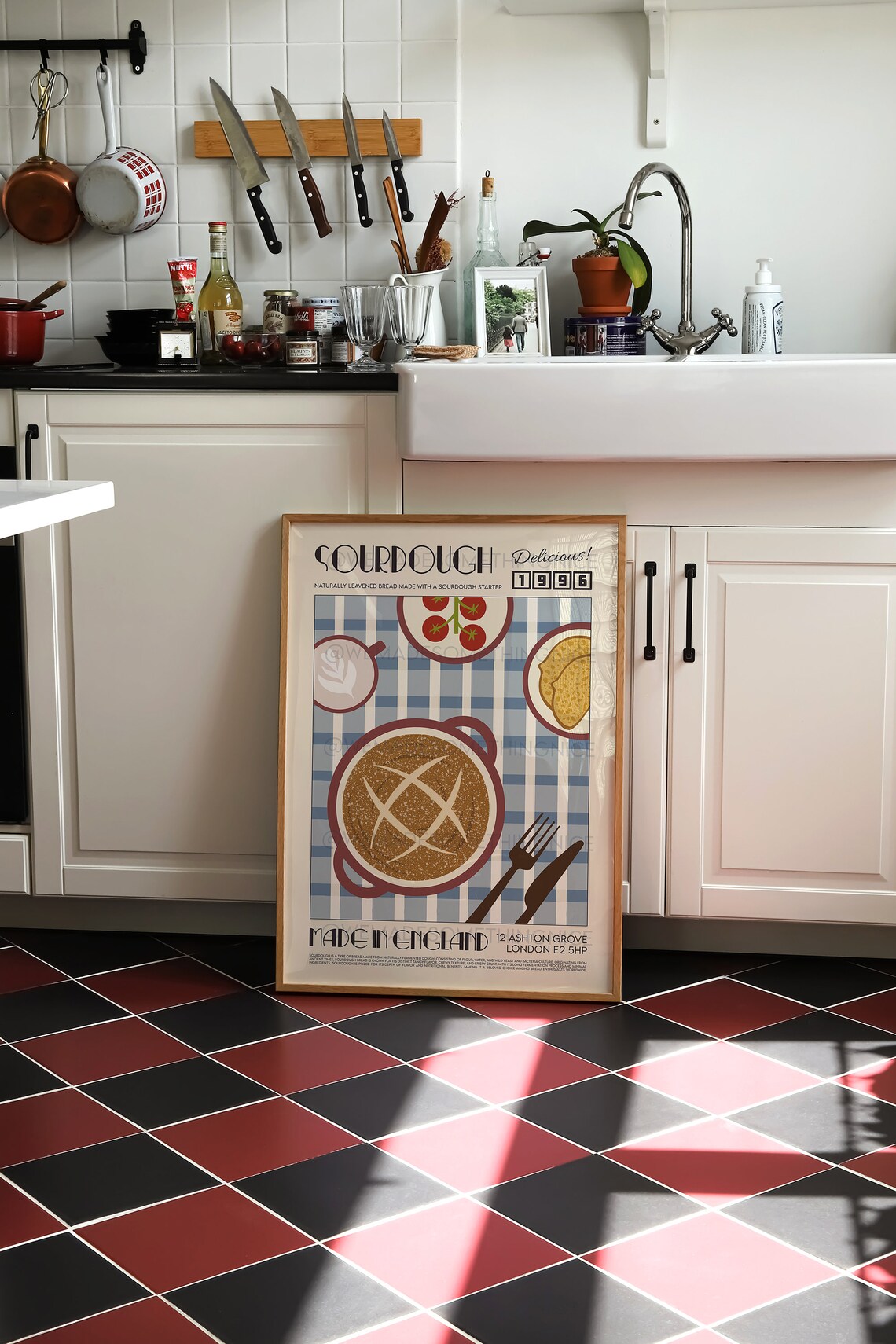 Sourdough Kitchen Art Poster, Modern Food Decor - Image 3