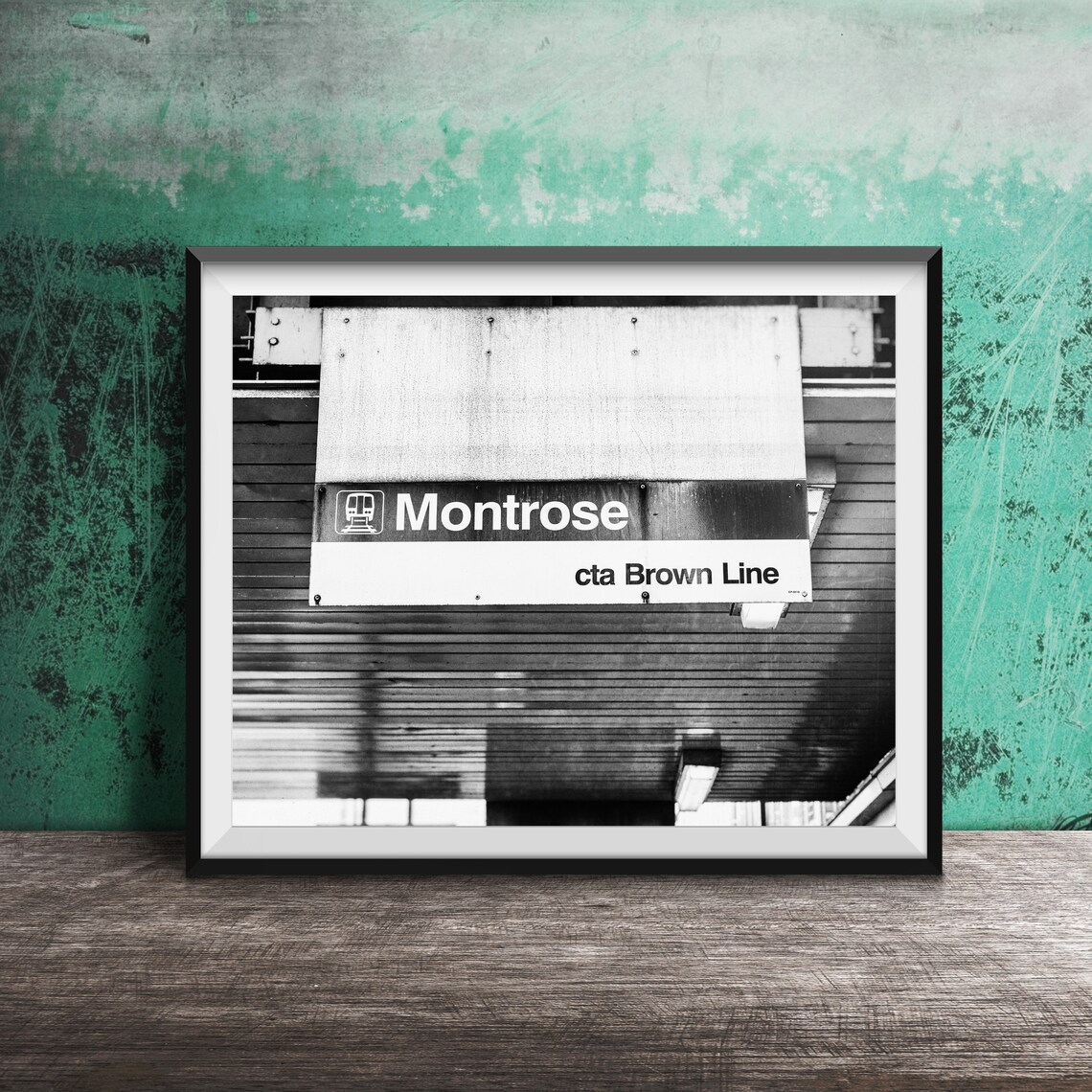 Montrose CTA Brown Line Elevated Station Sign Chicago Photo Poster - Image 2