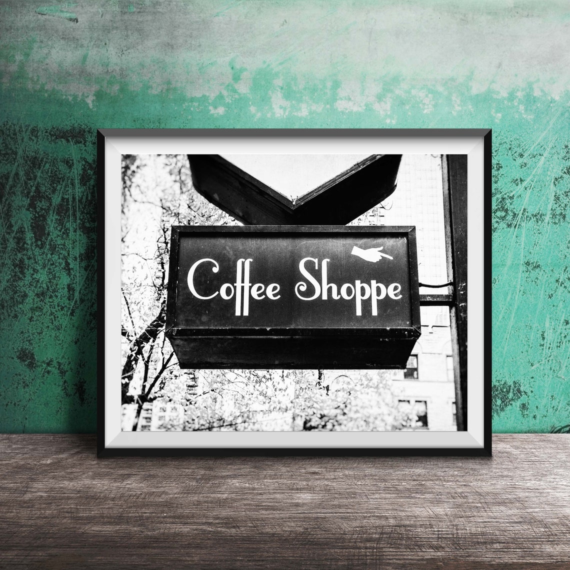 Coffee Shoppe Kitchen Wall Art Unframed Photography Print Coffee Sign Kitchen Decor Modern Wall Art - Image 2
