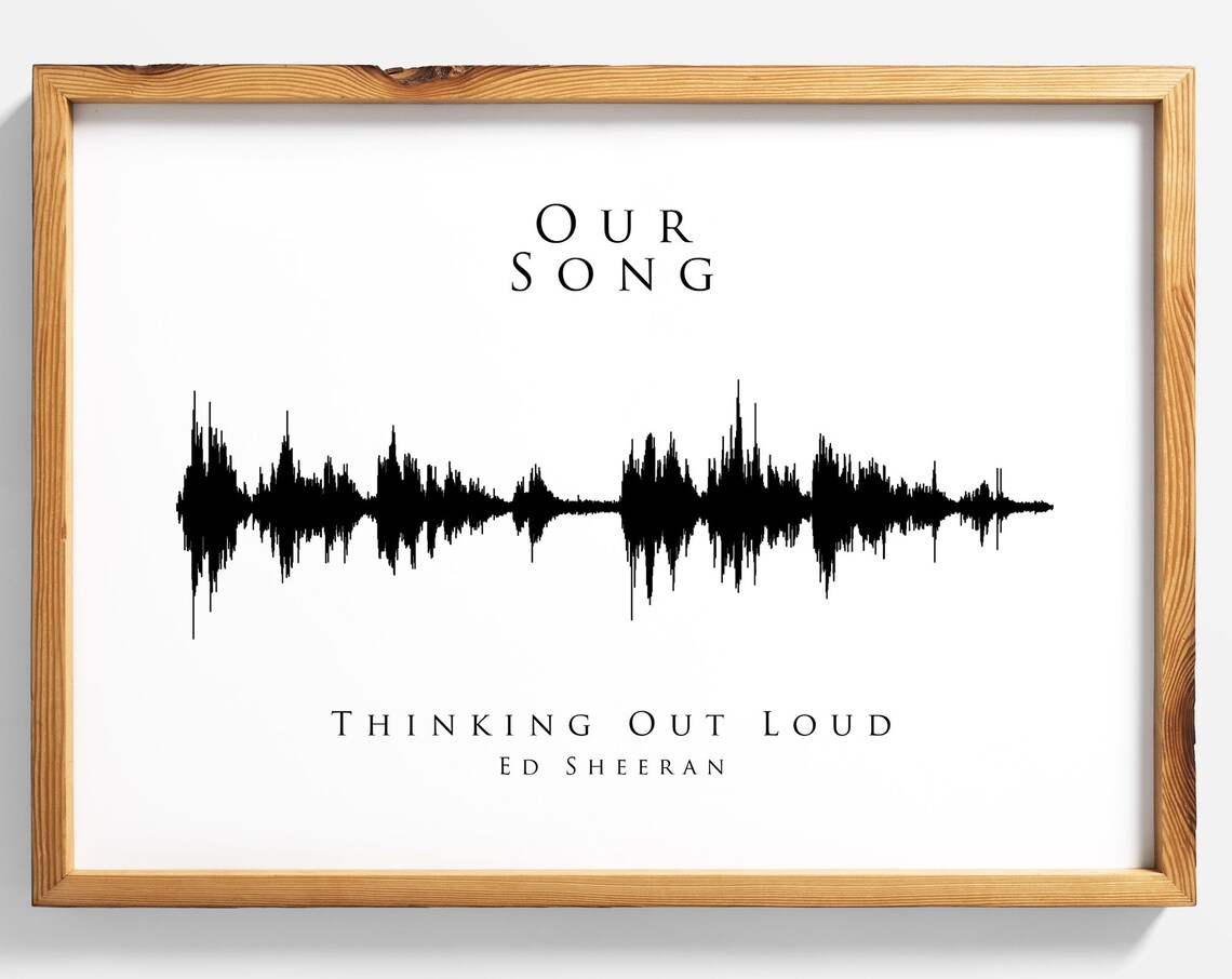 Custom Sound Wave Heartbeat First Dance Poster Print
