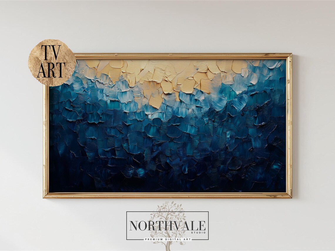 Abstract Impasto Bold Strokes, Modern Decor