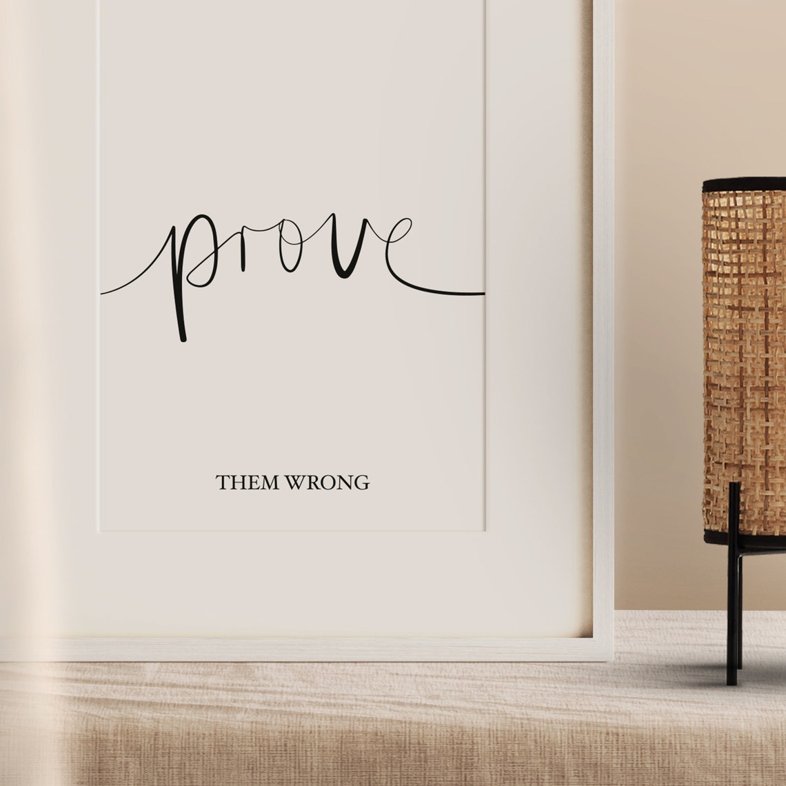 Prove Them Wrong Motivational Bold Determination Quote Poster - Image 3