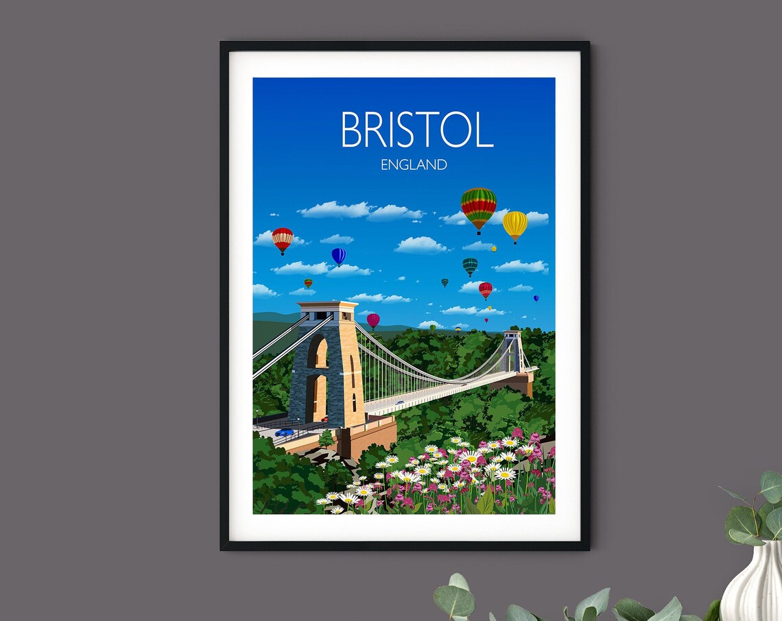 Bristol Travel Poster, England UK Travel Poster - Image 5