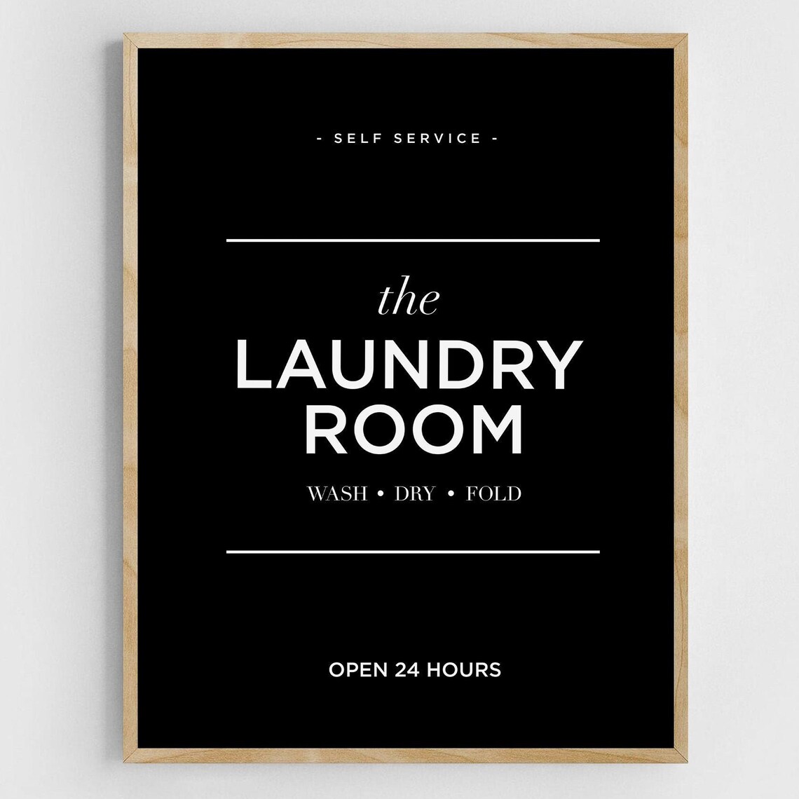 Modern Laundry Wash Dry Fold Laundry Room Art Print