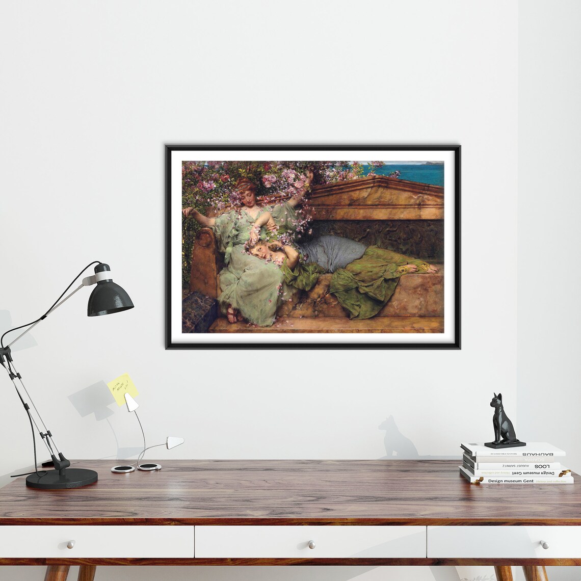 Alma Tadema In A Rose Garden 1890 Romantic Classic Oil Painting Poster - Image 4