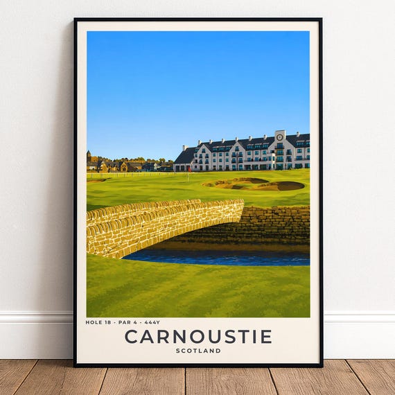 Carnoustie Golf Poster, 18th Hole