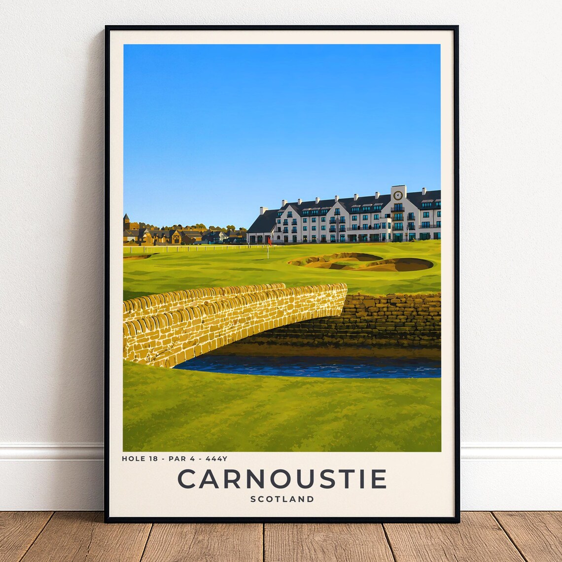 Carnoustie Golf Poster, 18th Hole