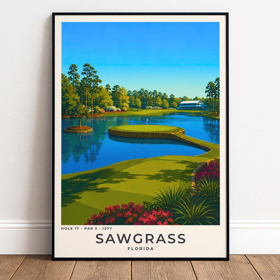 Sawgrass Golf Poster 17th Hole Wall Art