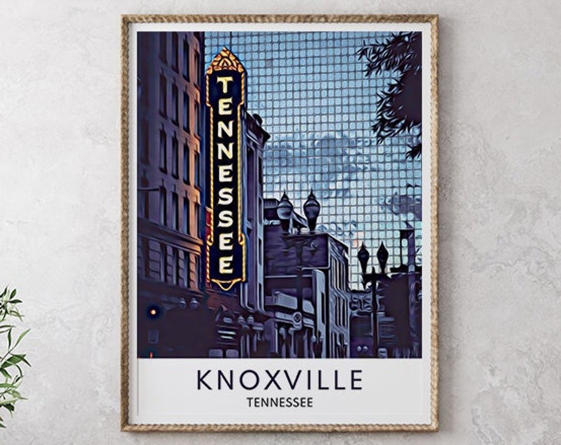 Knoxville Knoxville Print Tennessee Knoxville Art Tennessee Art Knoxville Gift Tennessee Wall Art Knoxville Painting Knoxville Decor - Image 2