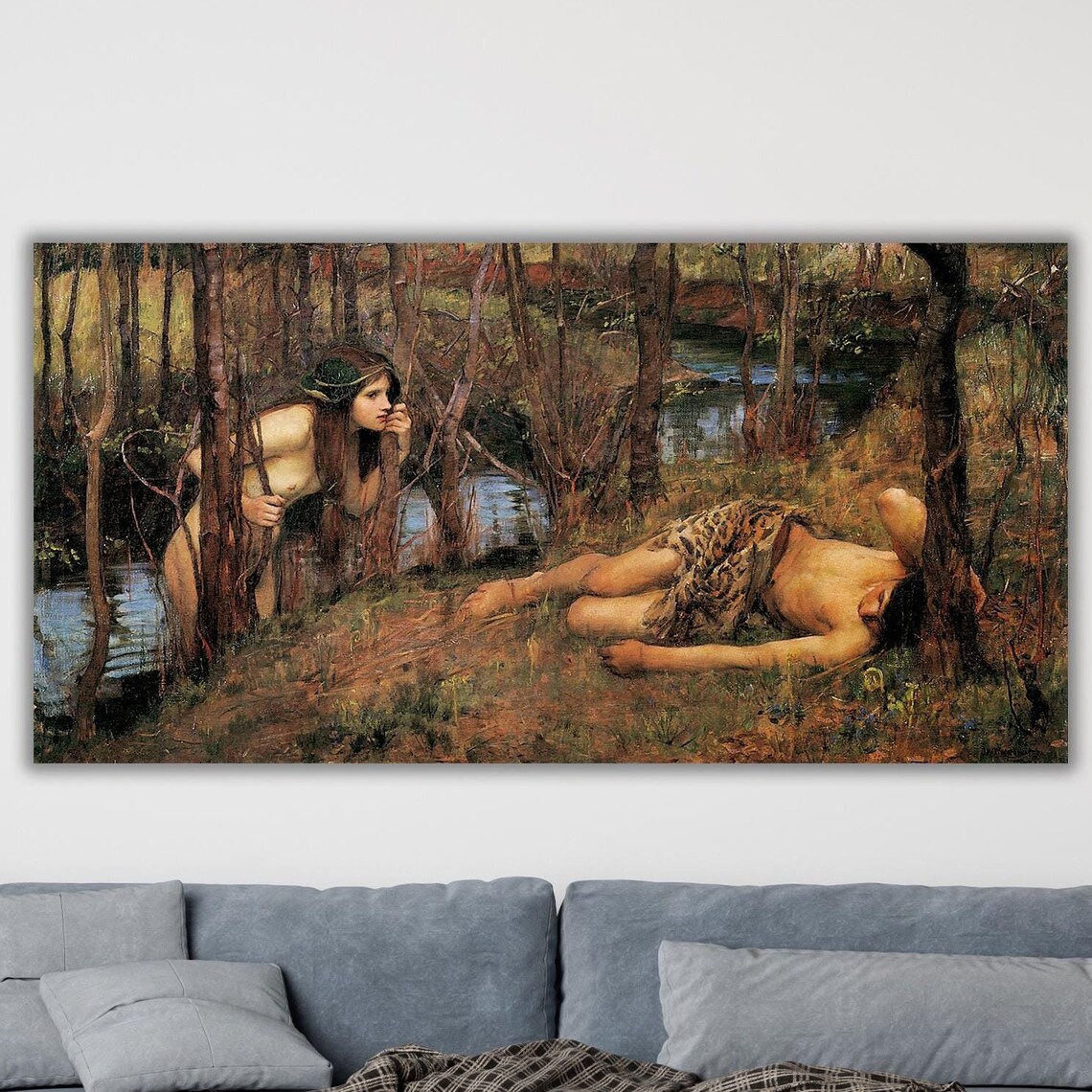 John William Waterhouse Hylas and the Nymphs 1896 Mythology Poster