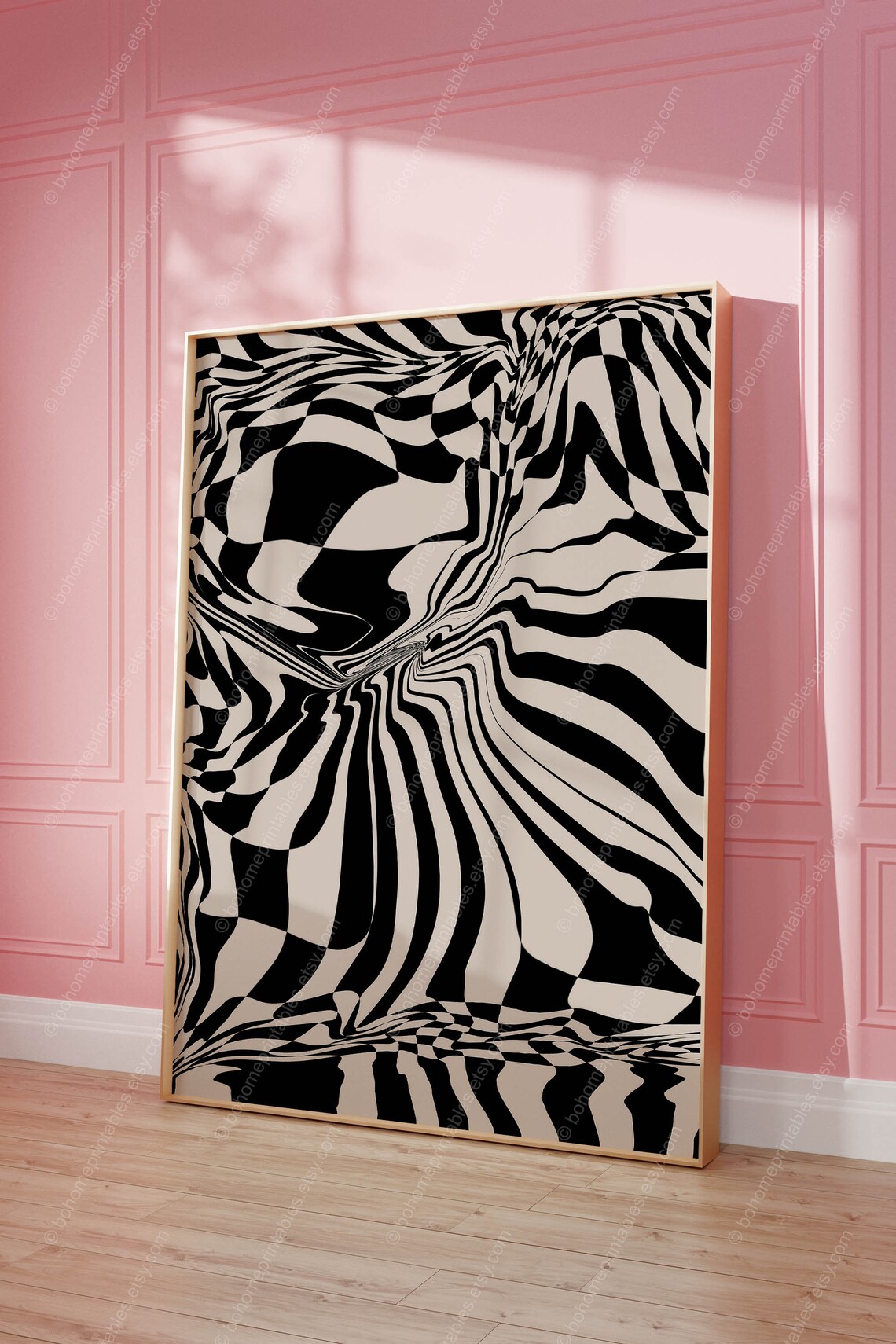 Psychedelic Retro Art Print, Funky Dorm Decor - Image 2