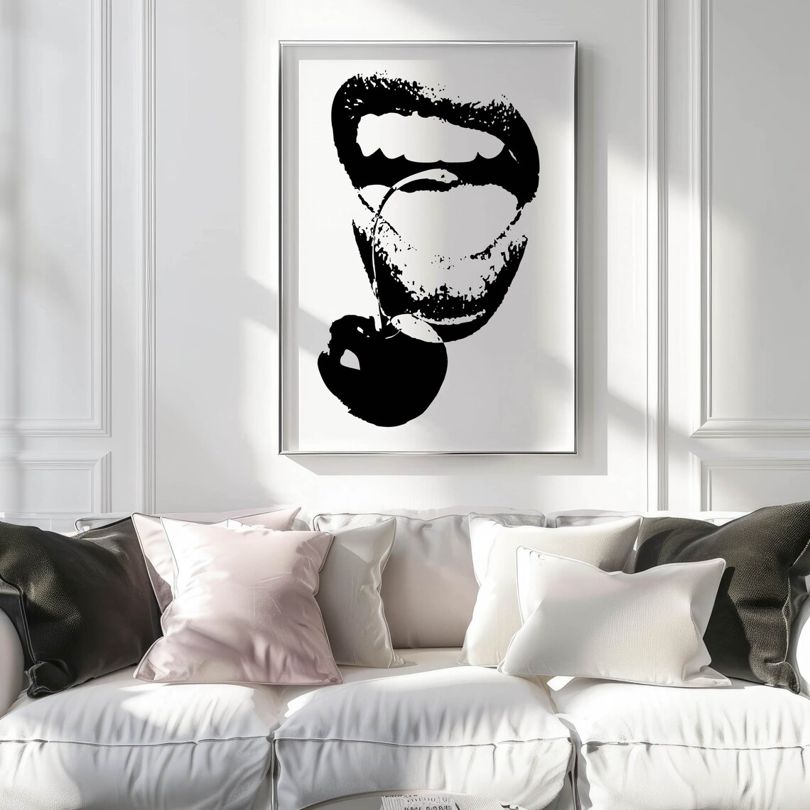 Large Neutral Apartment Decor, Retro Poster Art - Image 2