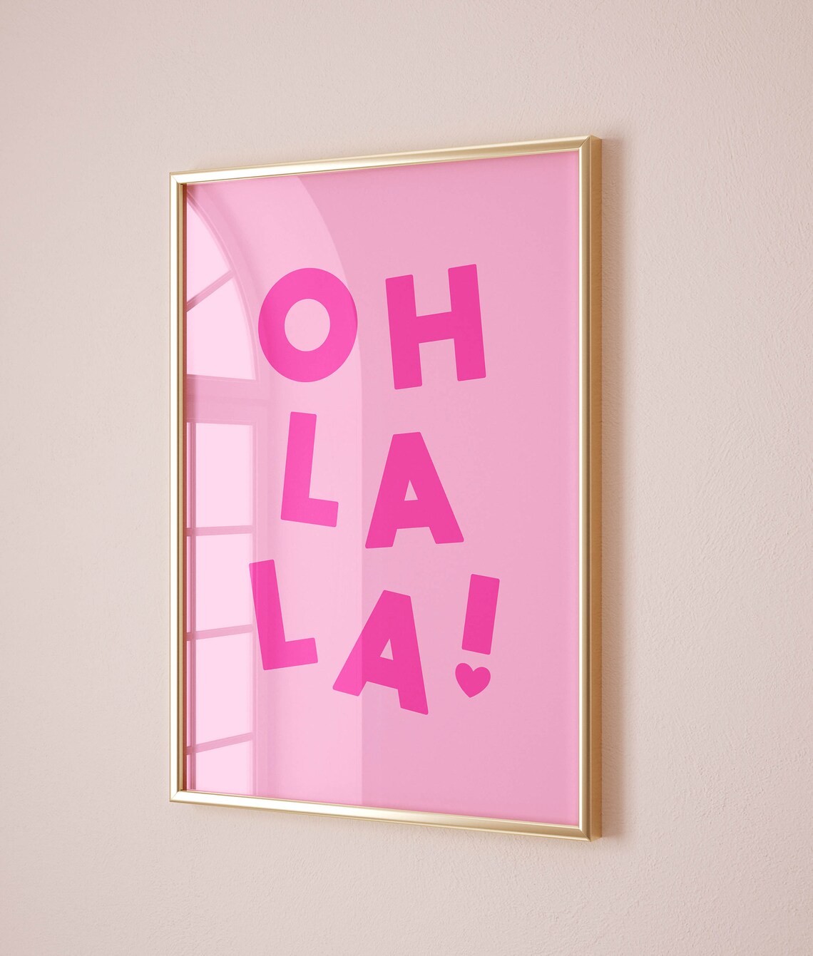 Typography Print, Pink Room Decor Poster - Image 2