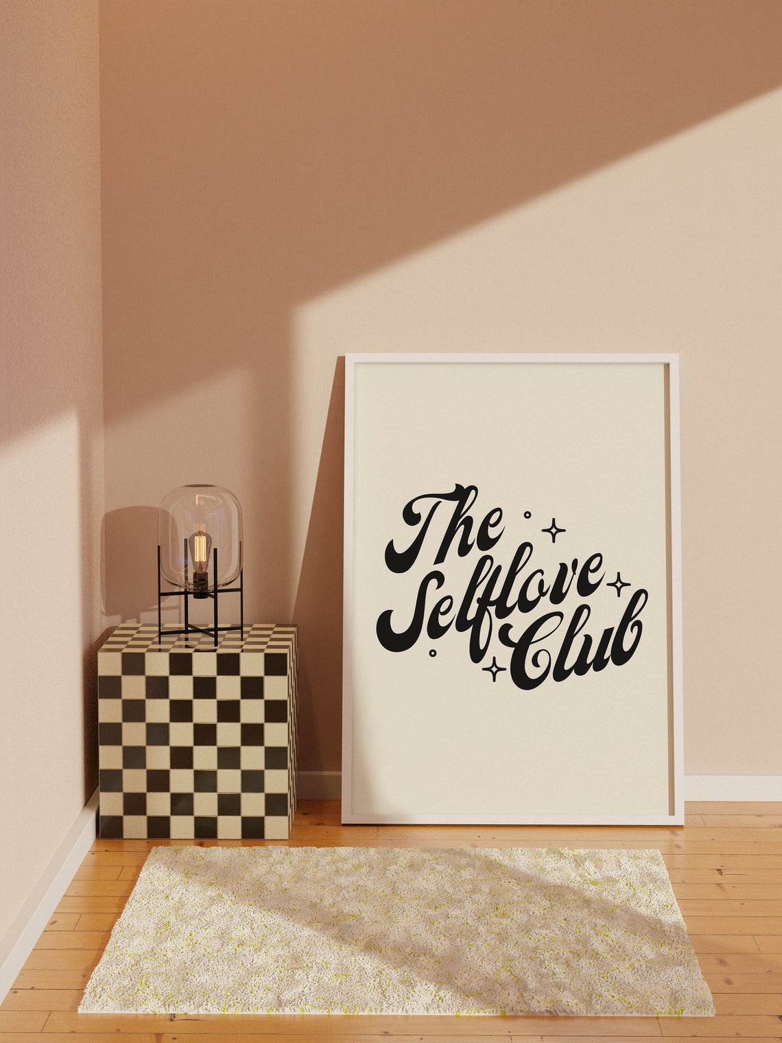 The Selflove Club Bold Retro Typography Trendy Wall Decor Poster - Image 2