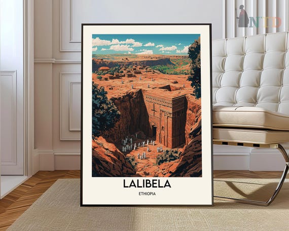 Lalibela Poster Wall Art Print Photo Travel Ethiopia