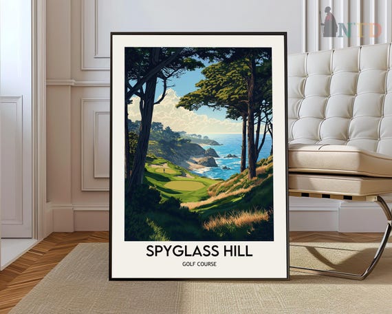Spyglass Hill Poster Wall Art Print Golf Photo Pebble Beach