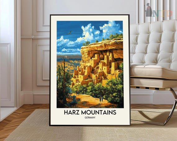 Harz Mountains Print Harz Mountains Wall Art Harz Mountains Poster Harz Mountains Photo Harz Mountains Germany Goslar Town Quedlinburg