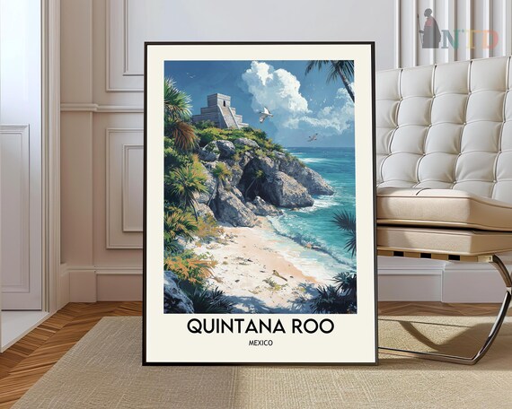 Quintana Roo Poster Wall Art Print Photo Mexico Yucatn Peninsula