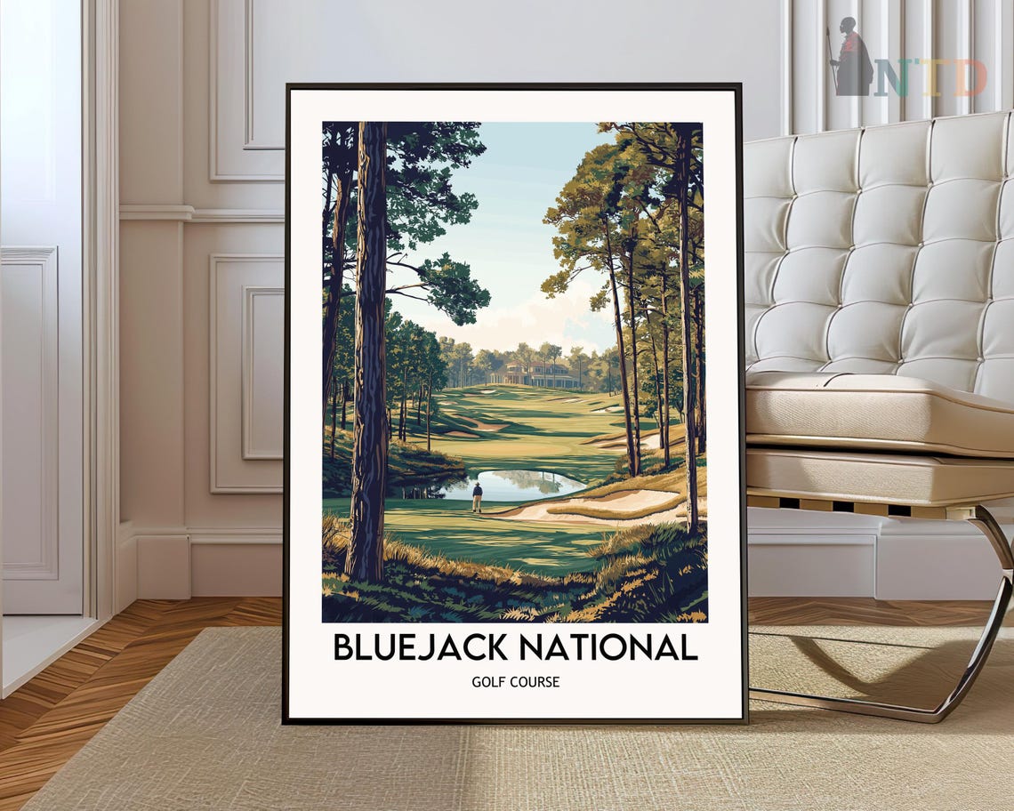 Bluejack National Golf Course Pine Forest Houston Texas Poster