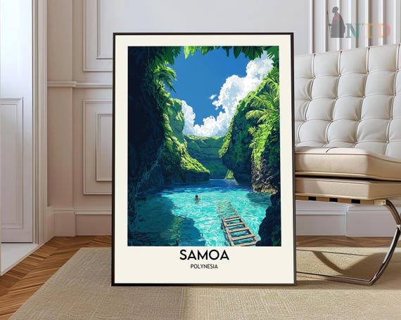Samoa Print Art Poster Photo Painting Travel Wall Landscape