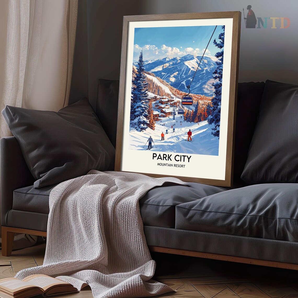 Park City Utah Travel Poster, Wall Art Print - Image 3