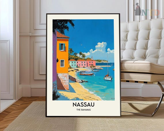 Nassau Print Wall Art Poster Photo Travel The Bahamas