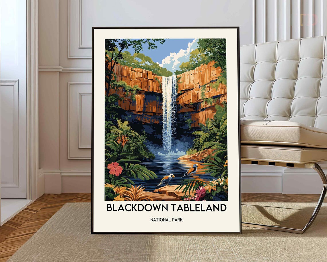Blackdown Tableland Waterfall National Park Queensland Poster