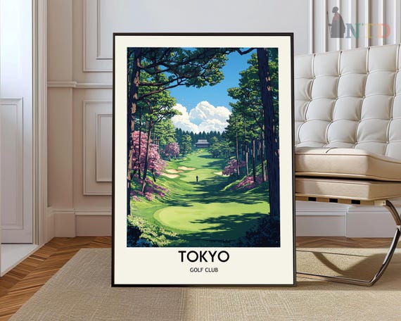 Tokyo Golf Club Poster Wall Art Print Photo Decor Travel