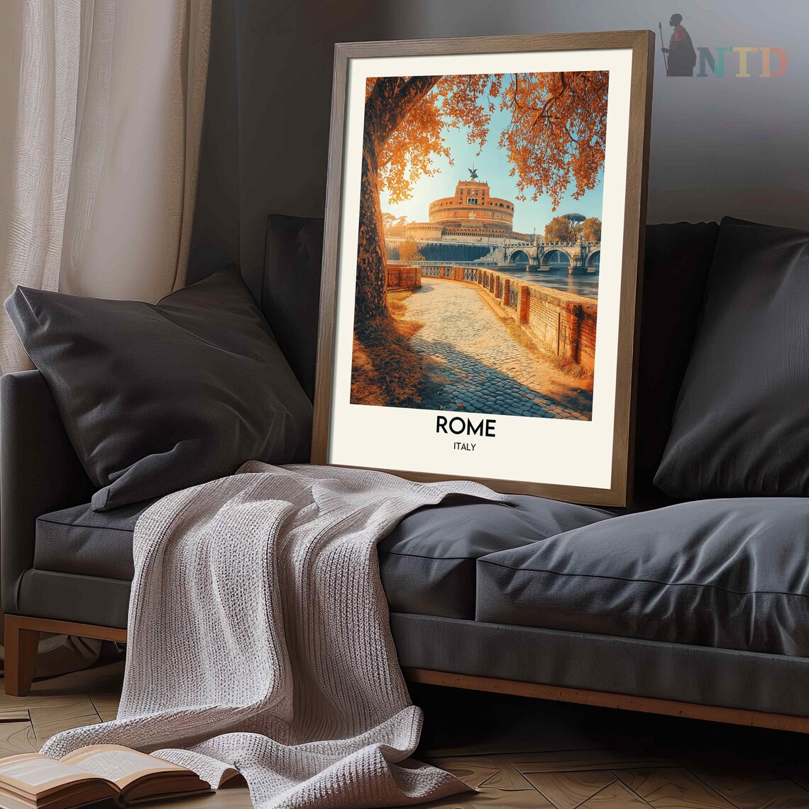Rome Travel Poster, Italy Travel Wall Art Print - Image 3