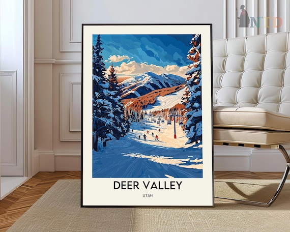 Deer Valley Print Wall Art Poster Photo Utah