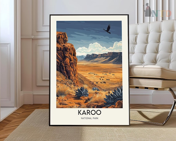 Karoo National Park South Africa Desert Canyon Antelope Poster