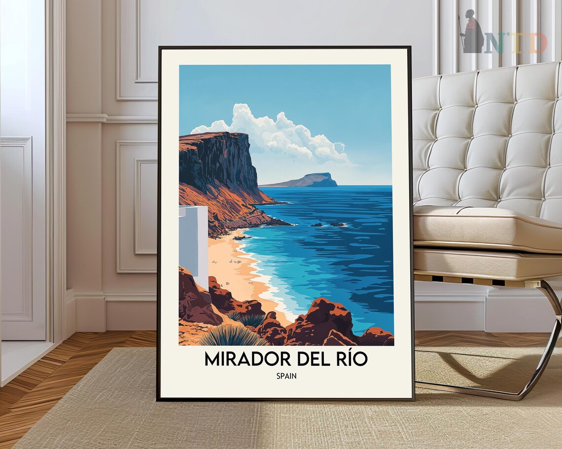 Mirador Del Ro Print Wall Art Poster Photo Map Spain
