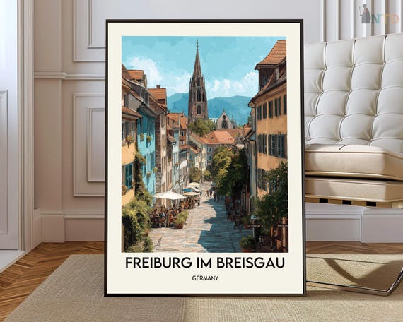 Freiburg Print Poster Wall Art Decor Artwork Photo City Black Forest