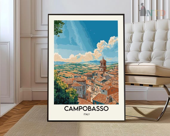 Campobasso Italy Travel Poster Print