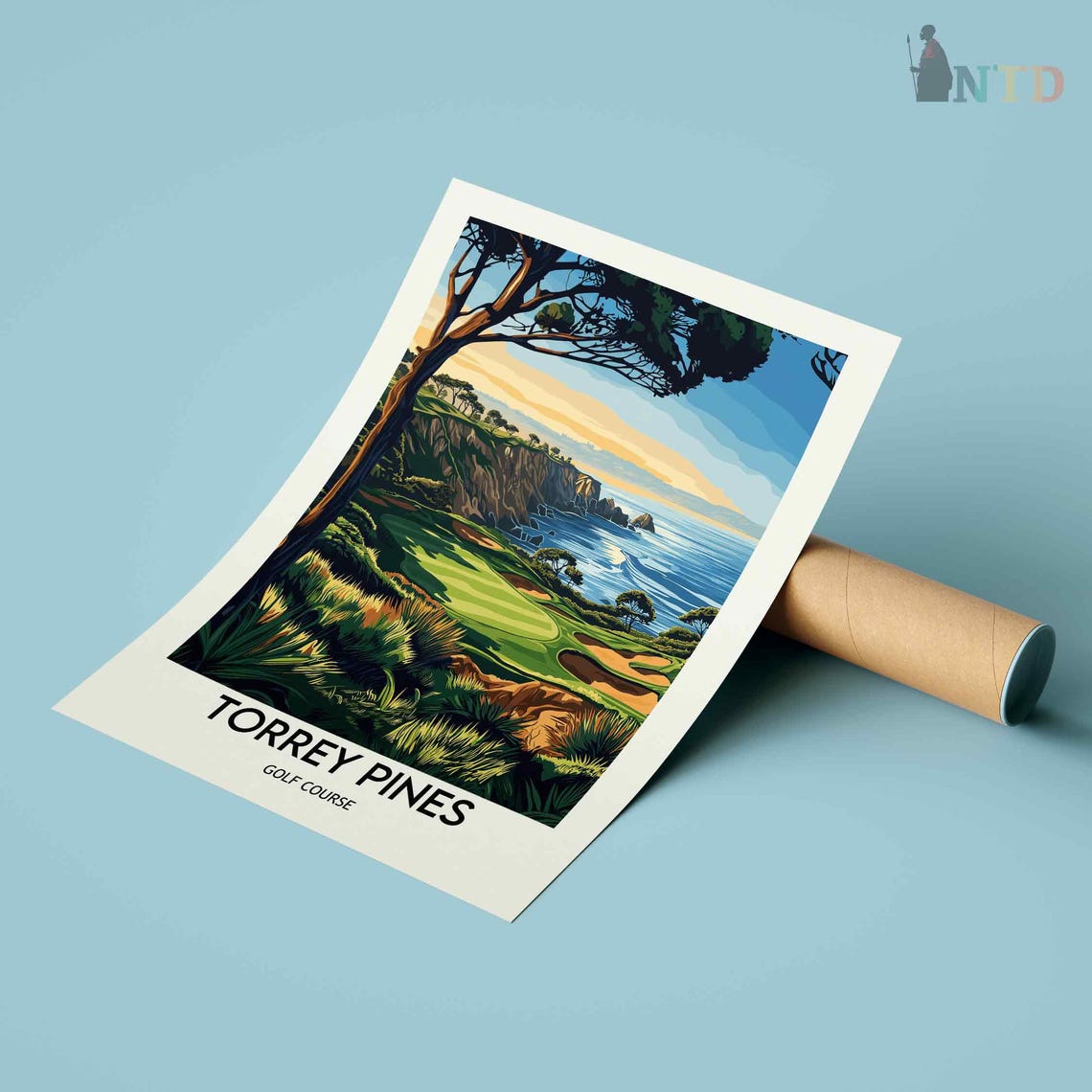 Torrey Pines Golf Poster Torrey Pines Golf Wall Art Torrey Pines Golf Print Torrey Pines Golf Photo Torrey Pines Golf Poster Print - Image 3