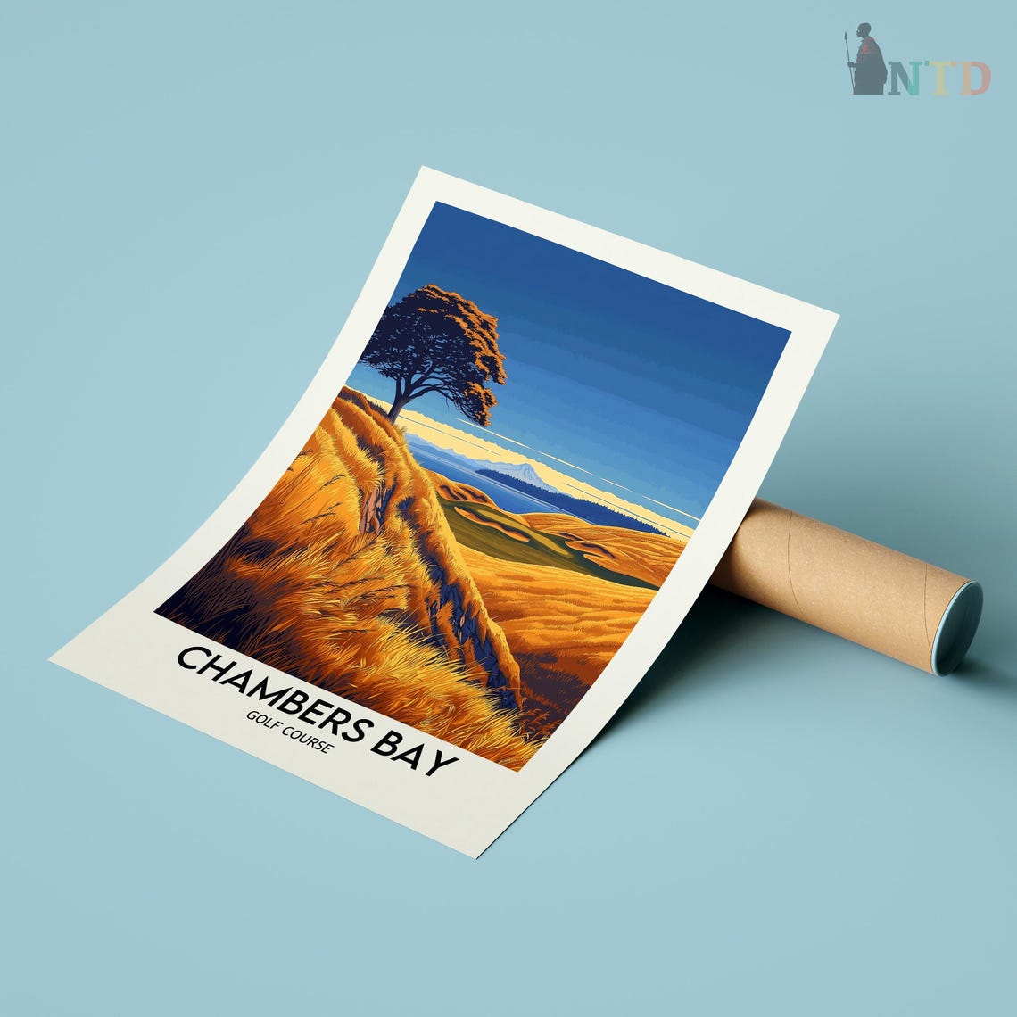 Chambers Bay Golf Course Print Chambers Bay Wall Art Chambers Bay Poster Chambers Bay Photo Chambers Bay Washington - Image 2