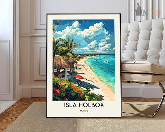 Isla Holbox Print Wall Art Poster Photo Mexico