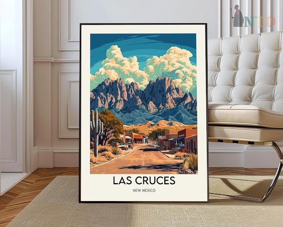Las Cruces Poster Wall Art Print Photo New Mexico Mesilla Valley