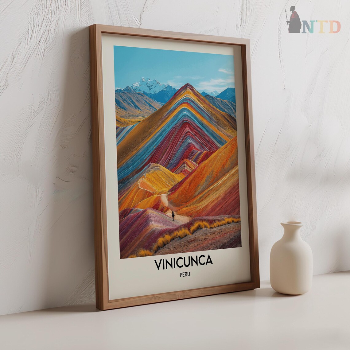 Vinicunca Peru Travel Poster, Landscape Art Print - Image 2
