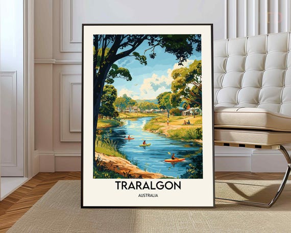 Traralgon Poster Wall Art Print Photo Travel Australia