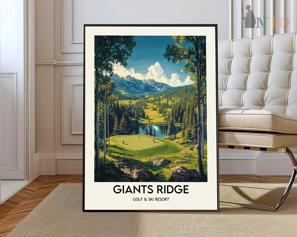 Giants Ridge Golf and Ski Resort Scenic Mountain Golf Poster