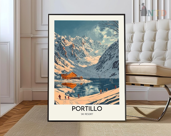 Portillo Ski Resort, Laguna Del Inca Travel Poster