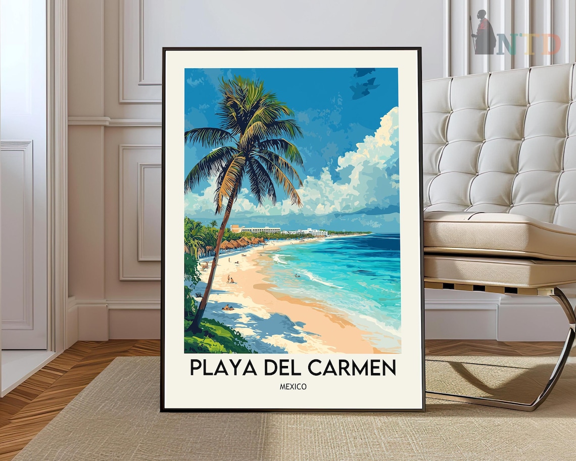 Playa Del Carmen Poster Wall Art Print Photo Mexico