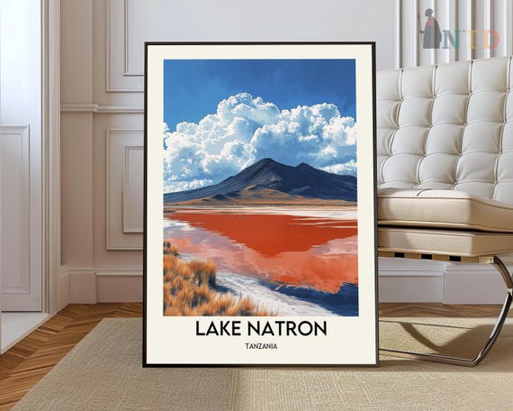 Lake Natron Poster Wall Art Print Photo Tanzania