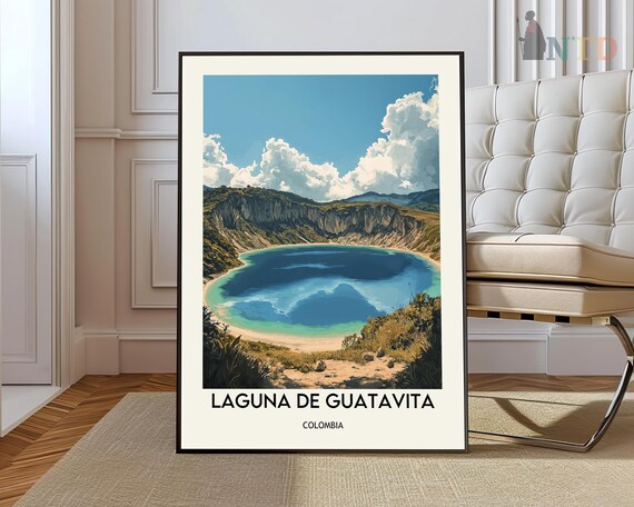 Laguna De Guatavita Poster Wall Art Print Photo Travel Bogota