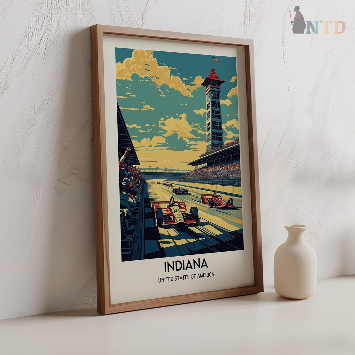 Indiana Travel Poster, Indiana State Wall Art Print - Image 2